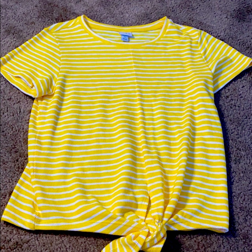 Yellow striped shirt